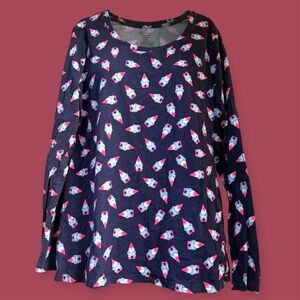 No Boundaries Black and Pink Gnome Top